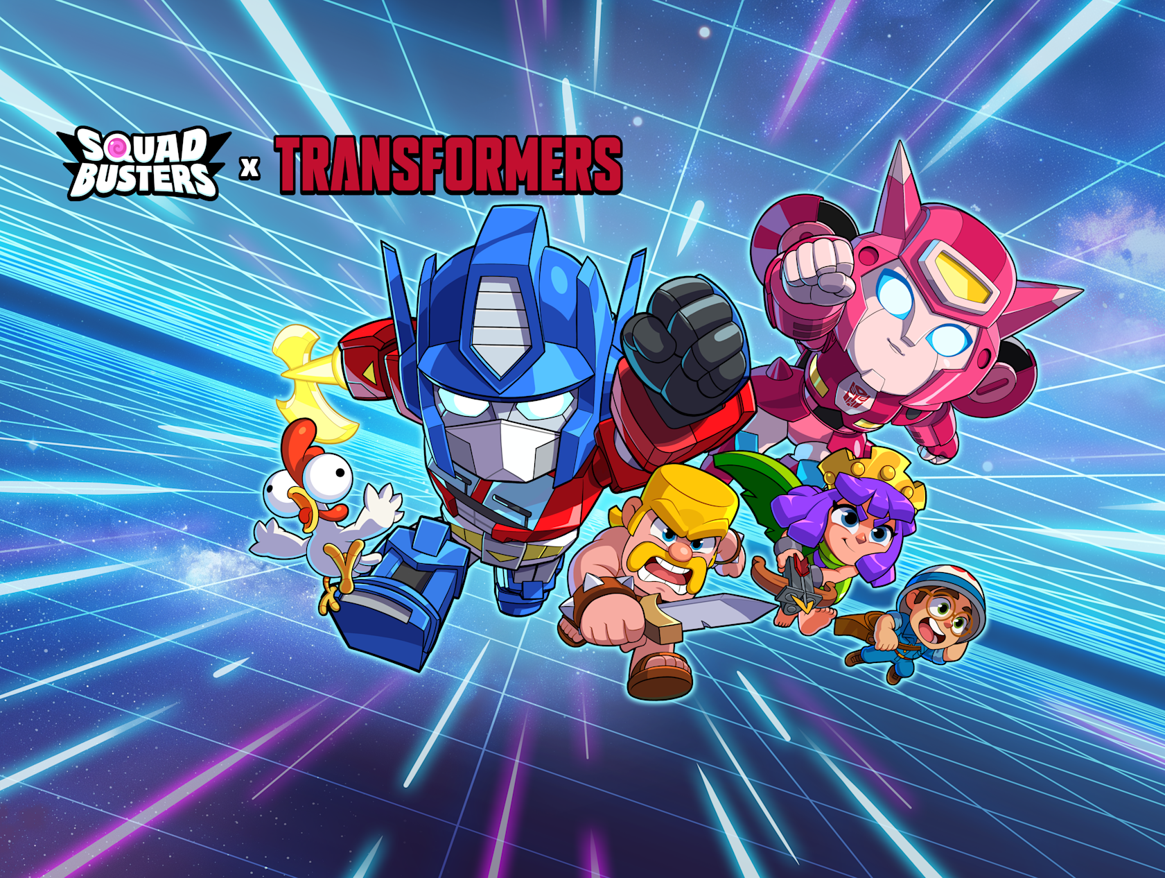 TRANSFORMERS and Squad Busters Unite for In-Game Mashup